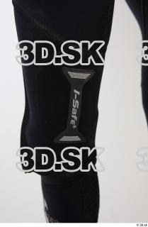 Jake Perry Diver Pose A details of suit knee leg…